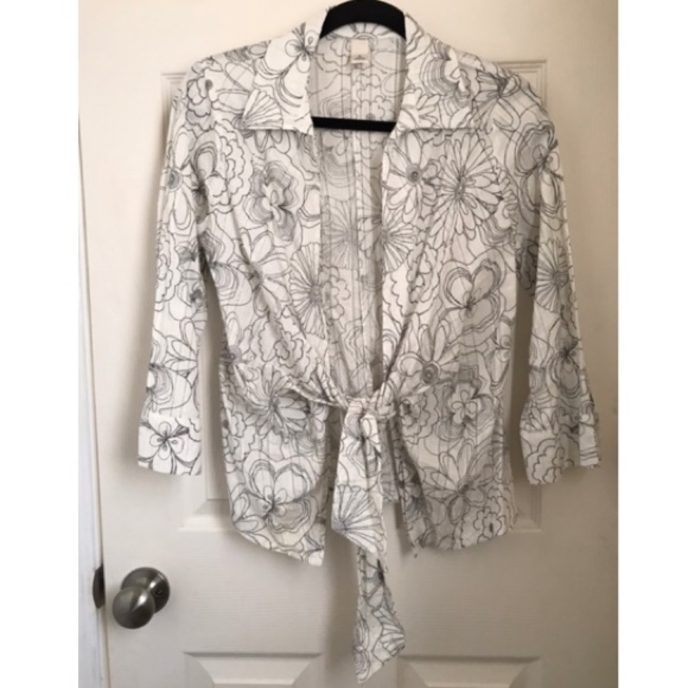 Tie front blouse